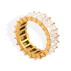Clear Cubic Zirconia Band Ring