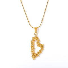Twisted Heart Shell Necklace or Earrings