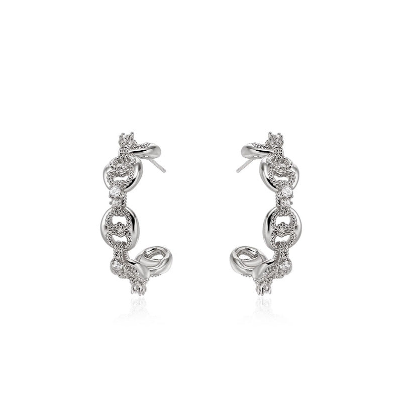 Nicolette Vintage-Inspired Pavé Stud Earrings No. 747195