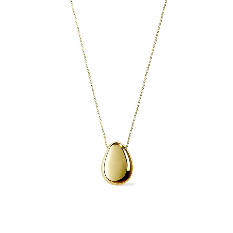 Organic Pebble Pendant Necklace