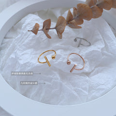 T-Bar Open Stainless Steel Ring