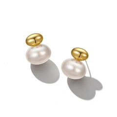 Nadine Vintage-Inspired Pearl Stud Earrings No. 597499
