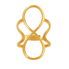 18K Gold-Plated Infinity Open Ring