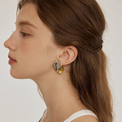 Camille Organic Stud Earrings