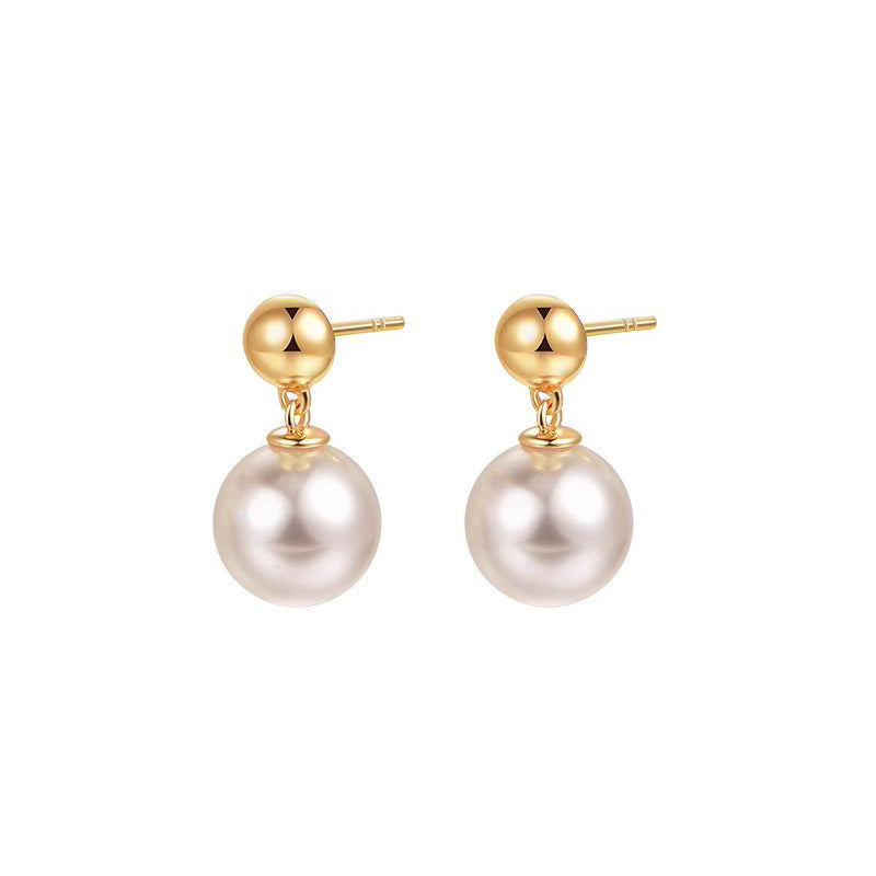 Daphne Vintage-Inspired Pearl Stud Earrings No. 308027