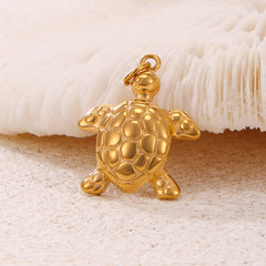 18K Gold-Plated Ornate Charm Pendant