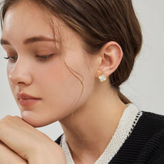 Camille Vintage-Inspired Clover Stud Earrings
