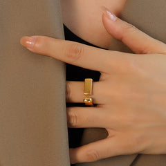 Geometric Open Bar Ring