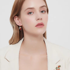Nicolette Pavé Heart Stud Earrings No. 554875