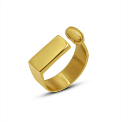 Geometric Open Bar Ring