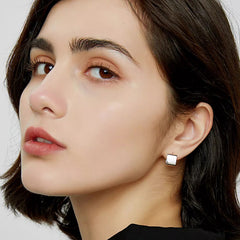 Camille Dainty Square Stud Earrings
