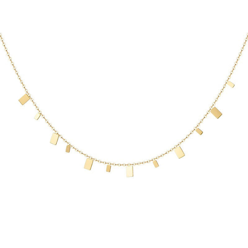 Camille Minimalist Teardrop Layered Necklace