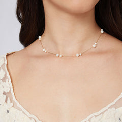 Nicolette Pearl Stardust Necklace