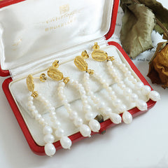 18K Gold-Plated Freshwater Pearl Drop Earrings