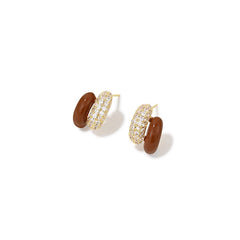 Daphne Pavé Hoop Earrings