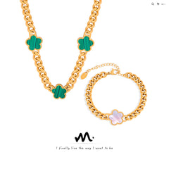 Flower Accent Necklace or Bracelet