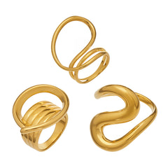 Sculptural Wrapped Open Ring