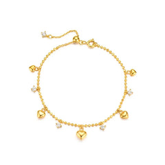 Camille Dainty Pavé Heart Bracelet