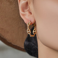 Cubic Zirconia Oval Link Jewelry