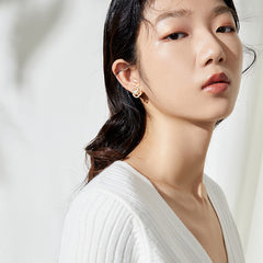 Daphne Vintage-Inspired Pearl Camellia Stud Earrings