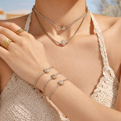 Oval and Teardrop Cubic Zirconia Jewelry