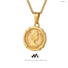 Portrait Medallion Pendant Necklace
