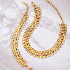 Bold Stone-Accent Chain Necklace or Bracelet