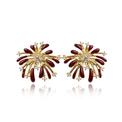 Nadine Pavé Starburst Stud Earrings
