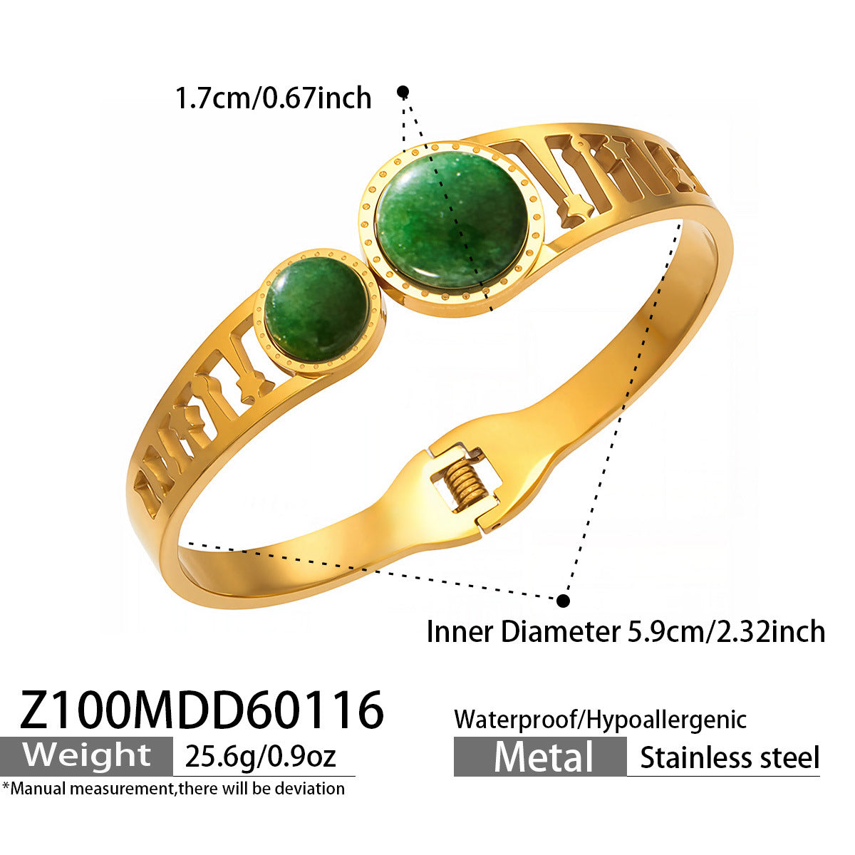 Natural Stone Geometric Statement Bracelets