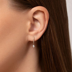 Camille Pavé Teardrop Stud Earrings
