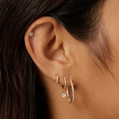 Daphne Teardrop Hoop Earrings