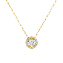 Marielle Pavé Round Pendant Necklace