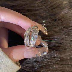 Nicolette Vintage-Inspired Pavé Adjustable Ring