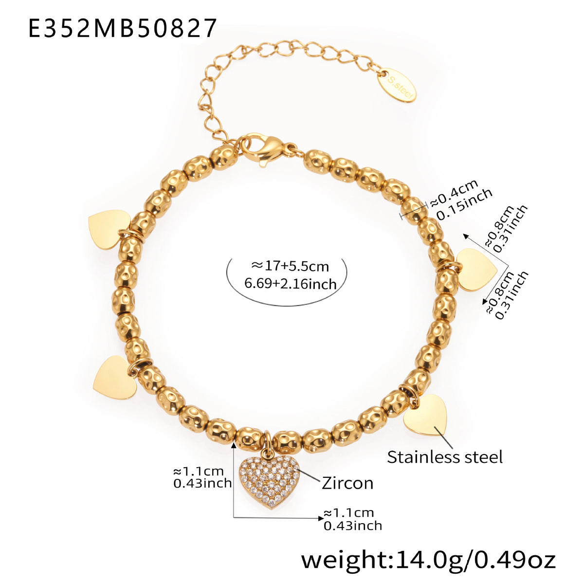 18K Gold-Plated Coastal Charm Bracelet Collection
