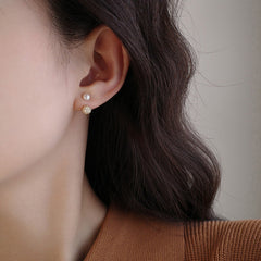Camille Vintage-Inspired Pearl Stud Earrings No. 264251