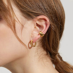 Marielle Vintage-Inspired Twisted Hoop Earrings