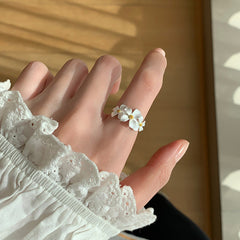 Daphne Romantic Gardenia Adjustable Ring
