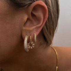 Nadine Pavé Hoop Earrings No. 930939