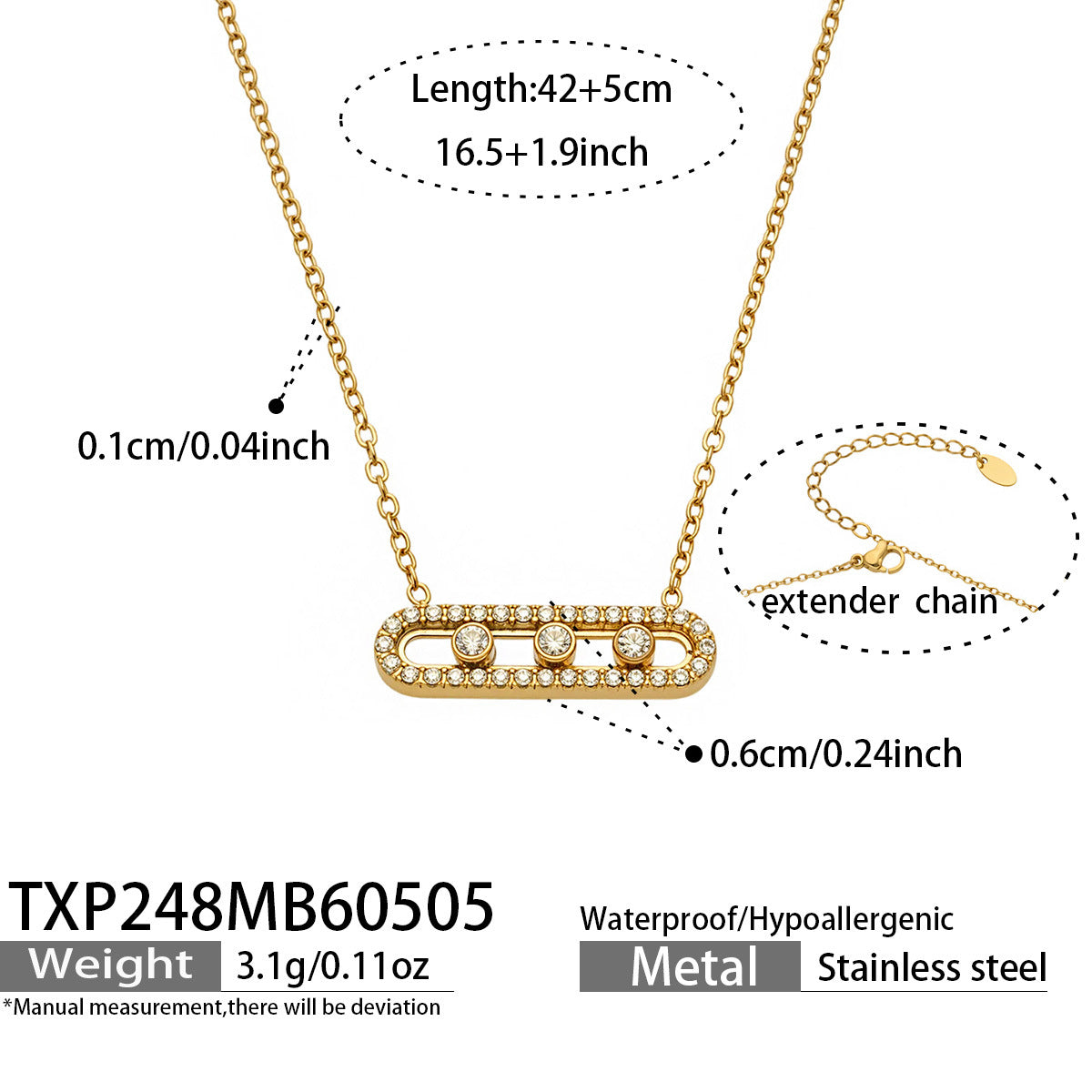 Cubic Zirconia Geometric Necklace, Ring & Bracelet