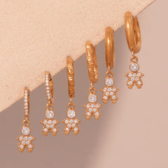 Sparkling Character Charm Earrings