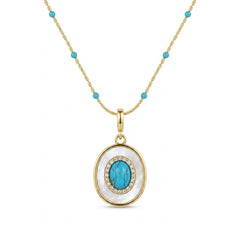Marielle Vintage-Inspired Turquoise Layered Necklace