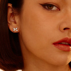 Marielle Vintage-Inspired Bow Stud Earrings