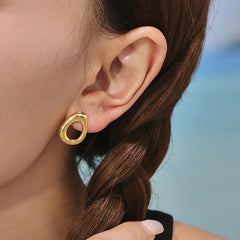 Turquoise & Natural Stone Cluster Earrings