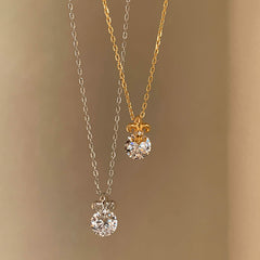 Nadine Vintage-Inspired Pavé Pendant Necklace