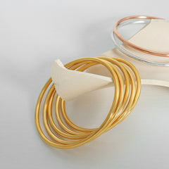 Slim Polished Bangle Bracelet