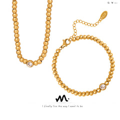 Polished Bead Necklace or Bracelet