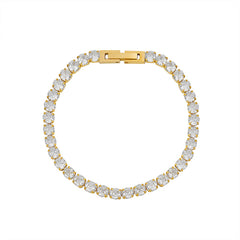 18K Gold-Plated Cubic Zirconia Tennis Bracelet