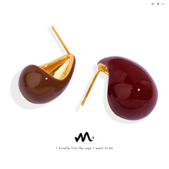 Enamel Teardrop Stud Earring Designs