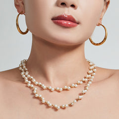 Pearl-Look Beaded Necklace