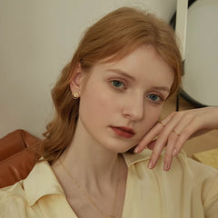 Nadine Vintage-Inspired Cat's-Eye Square Stud Earrings